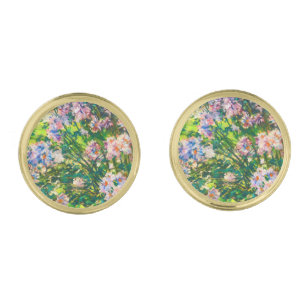 Vintage pretty flowers Windflowers illustration Cufflinks
