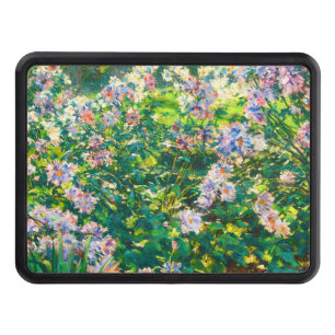 Vintage pretty flowers Windflowers illustration Hitch Cover