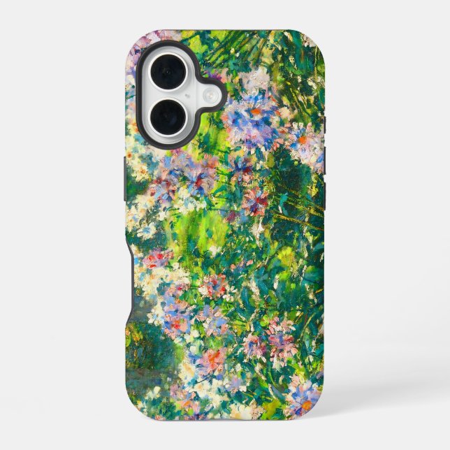 Vintage pretty flowers Windflowers illustration iPhone Case (Back)