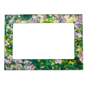 Vintage pretty flowers Windflowers illustration Magnetic Frame