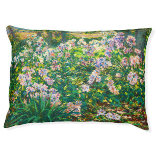Vintage pretty flowers Windflowers illustration Pet Bed