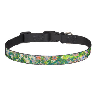 Vintage pretty flowers Windflowers illustration Pet Collar