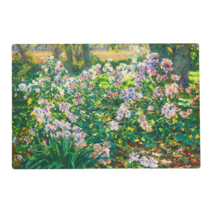 Vintage pretty flowers Windflowers illustration Placemat