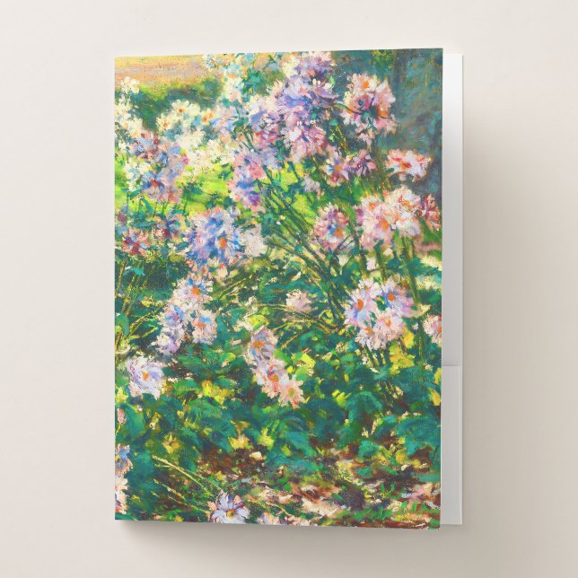 Vintage pretty flowers Windflowers illustration Pocket Folder (Front)