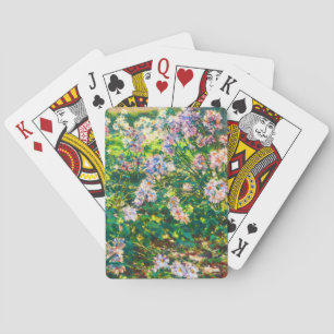 Vintage pretty flowers Windflowers illustration Poker Cards