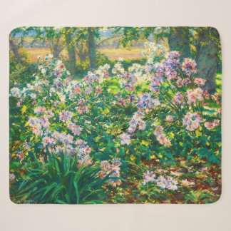 Vintage pretty flowers Windflowers illustration Sherpa Blanket