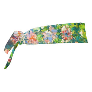 Vintage pretty flowers Windflowers illustration Tie Headband