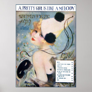 Vintage Pretty Girl is Like a Melody Poster