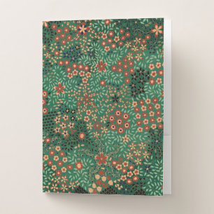 Vintage pretty Japanese floral pattern Pocket Folder