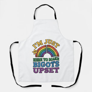 Vintage Pride Bigots Upset Rainbow Shirt Design_1 Apron