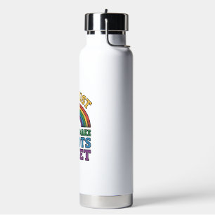 Vintage Pride Bigots Upset Rainbow Shirt Design_1 Water Bottle