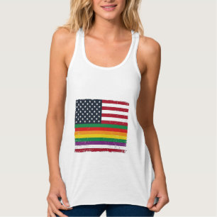 Vintage Pride Flag Distressed Vector Shirt Design_
