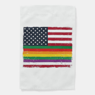 Vintage Pride Flag Distressed Vector Shirt Design_