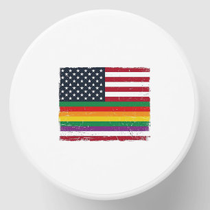 Vintage Pride Flag Distressed Vector Shirt Design_ Mini Candle Favors