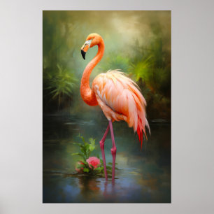 Vintage Pride Flamingo Poster