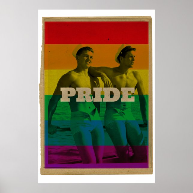 Vintage Pride Gay Sailor Poster (Front)