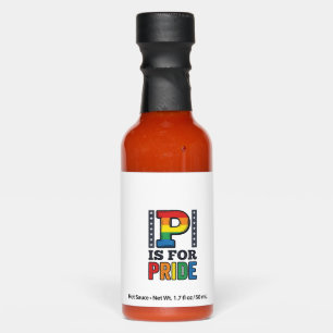 Vintage Pride Letter P Rainbow Shirt Design_1 Hot Sauces