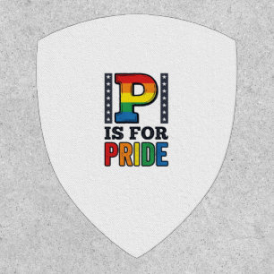 Vintage Pride Letter P Rainbow Shirt Design_1 Patch
