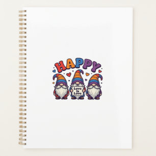 Vintage Pride Month Gnome Rainbow Shirt Design_1 Planner