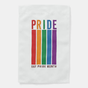 Vintage Pride Month Rainbow Typography Shirt Desig Garden Flag