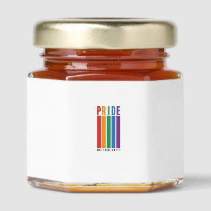Vintage Pride Month Rainbow Typography Shirt Desig Honey Jar Favors
