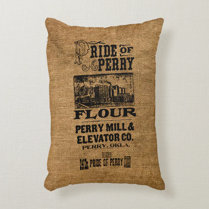 flour sack throw pillows