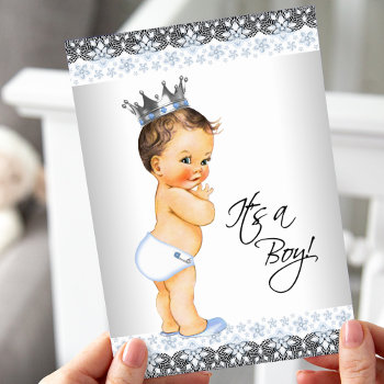 Vintage Prince Baby Boy Shower Invitation by The_Vintage_Boutique at Zazzle