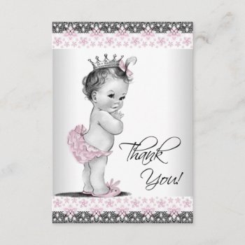 Vintage Princess Baby Shower Thank You by The_Vintage_Boutique at Zazzle