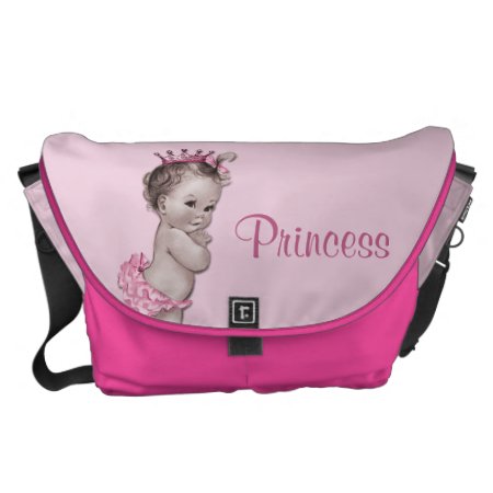 Vintage Princess Pink Baby Diaper Bag