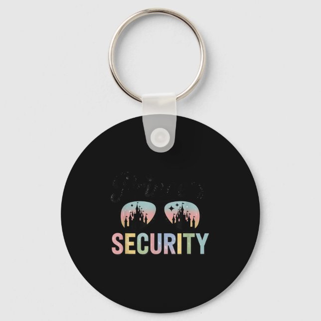 Vintage Princess Security Protection Matching Fami Keychain (Front)
