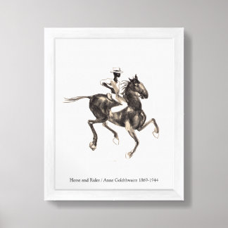 Vintage Print Horse & Rider Anne Goldthwaite