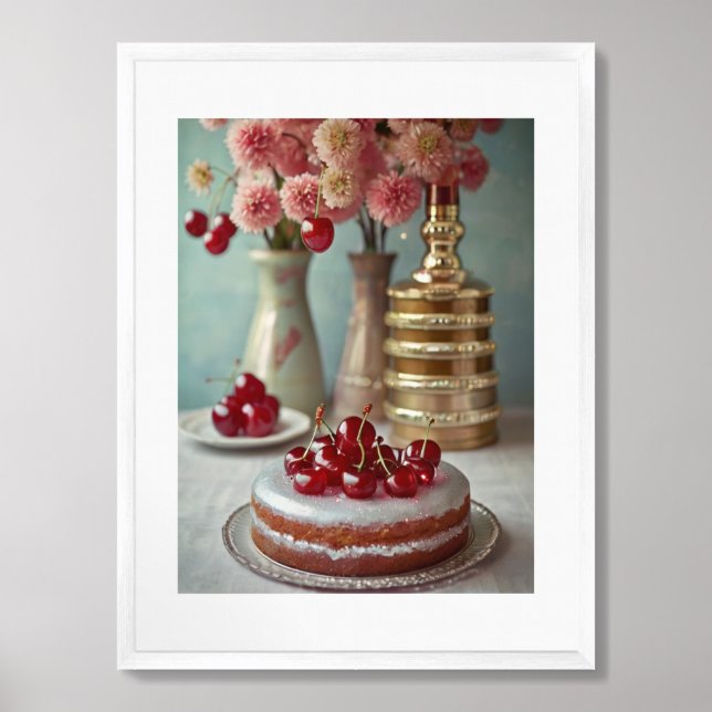 Vintage Print, Value Poster Paper (Matte) (Framed Front)