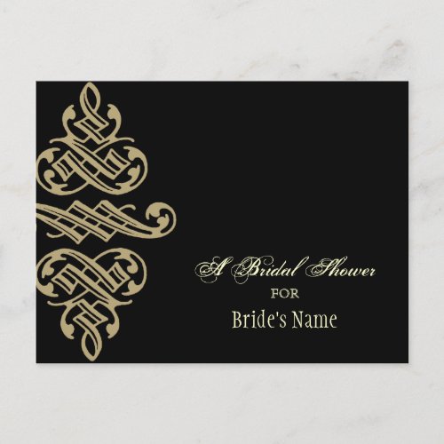 Vintage Printers Ornament _ Modern Bridal Shower Invitation Postcard