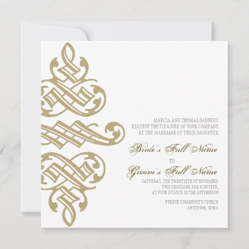 Vintage Printers Ornament Swirl _ Wedding Invites