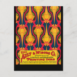 Vintage Printing Ink Advertisement Postcard