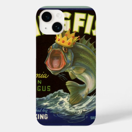 Vintage Product Can Label Art Kingfish Asparagus Case_Mate iPhone 14 Case
