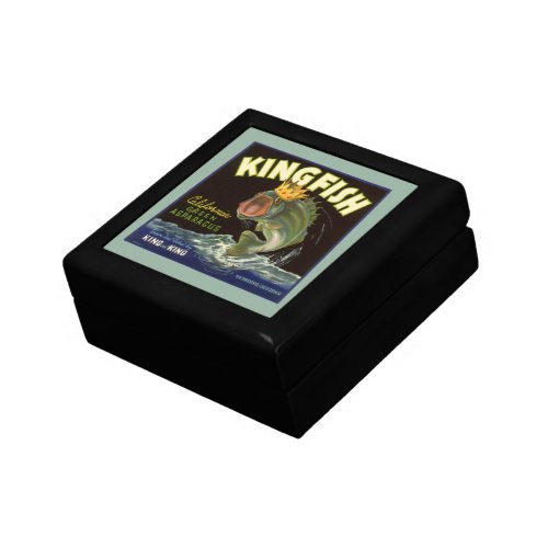 Vintage Product Can Label Art Kingfish Asparagus Gift Box
