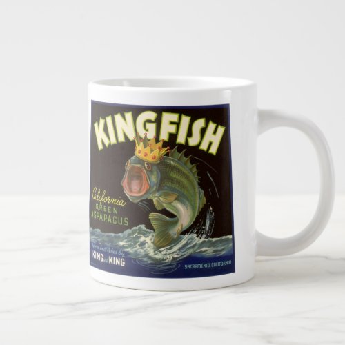 Vintage Product Can Label Art, Kingfish Asparagus