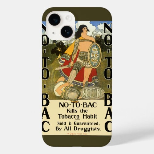 Vintage Product Label Art No To Bac Quit Smoking Case_Mate iPhone 14 Case