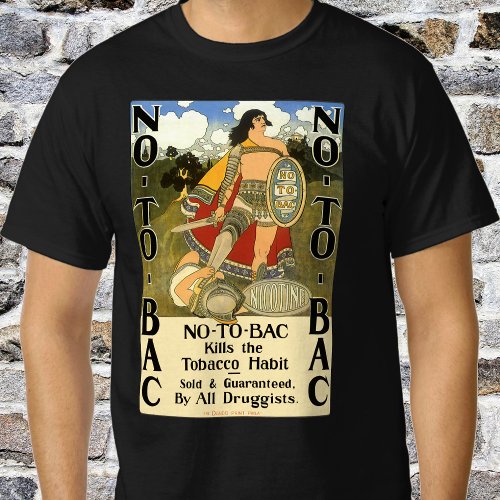 Vintage Product Label Art No To Bac Quit Smoking T_Shirt