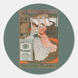 Vintage Product Label Art Pearline Modern Cleanser