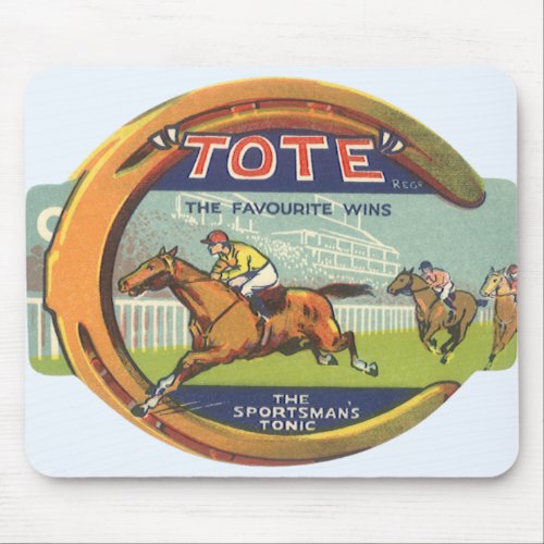 Vintage Product Label Art Tote Sportsmans Tonic Mouse Pad