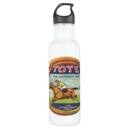 Vintage Product Label Art Tote Sportsmans Tonic Stainless Steel Water Bottle
