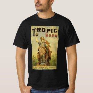 Vintage Product Label Art, Tropic Beer Gladiator T-Shirt