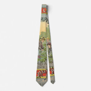Vintage Product Label Art, Wells May Apple Pills Neck Tie