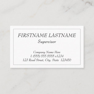 Vintage, Professional Business Card