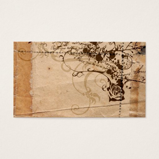 Customizable Vintage Profile Card Business Card