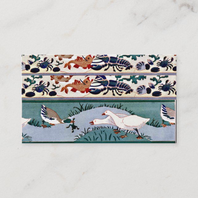 Vintage Profile Card Birds (Front)