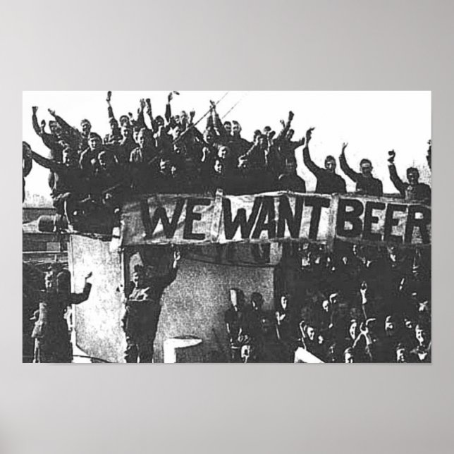 Vintage Prohibition Beer, Vintage 1930, Bar art Poster (Front)