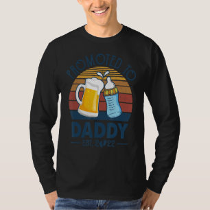 Vintage Promoted To Daddy 2022 For New Daddy First T-Shirt